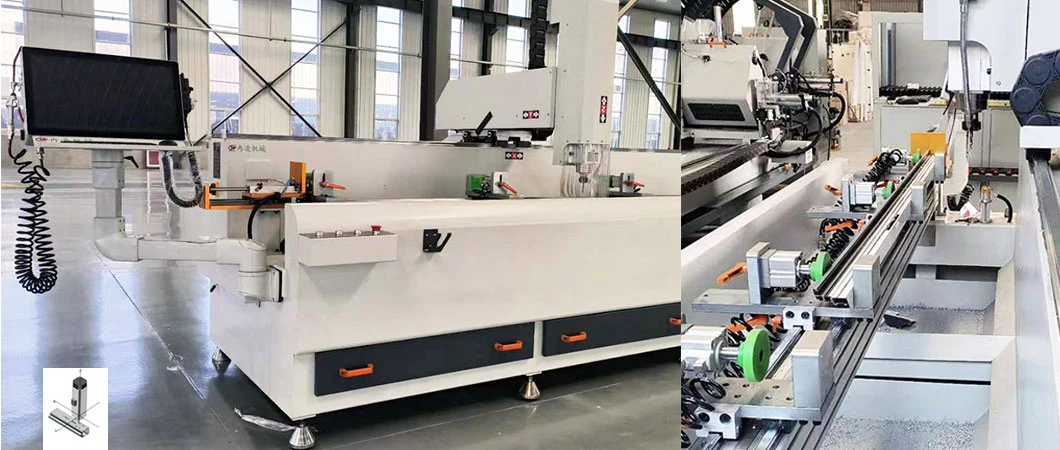 3m UPVC/PVC Aluminum Profile CNC Drilling and Milling Machine for Al Window Door