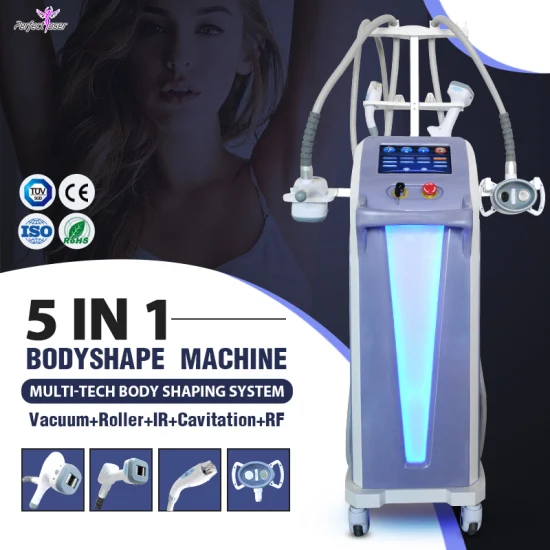 Máquina de belleza 5 en 1 para esculpir el cuerpo, adelgazante, forma de Vela, rodillo RF, ultrasonido al vacío, cavitación, pérdida de peso y grasa